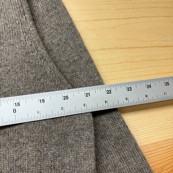 J Crew Sweater Mens Large Brown 1/4 Zip Pullover Wool Alpaca Blend Soft Slim - Picture 5 of 10